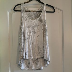 American eagle white and gray small tank